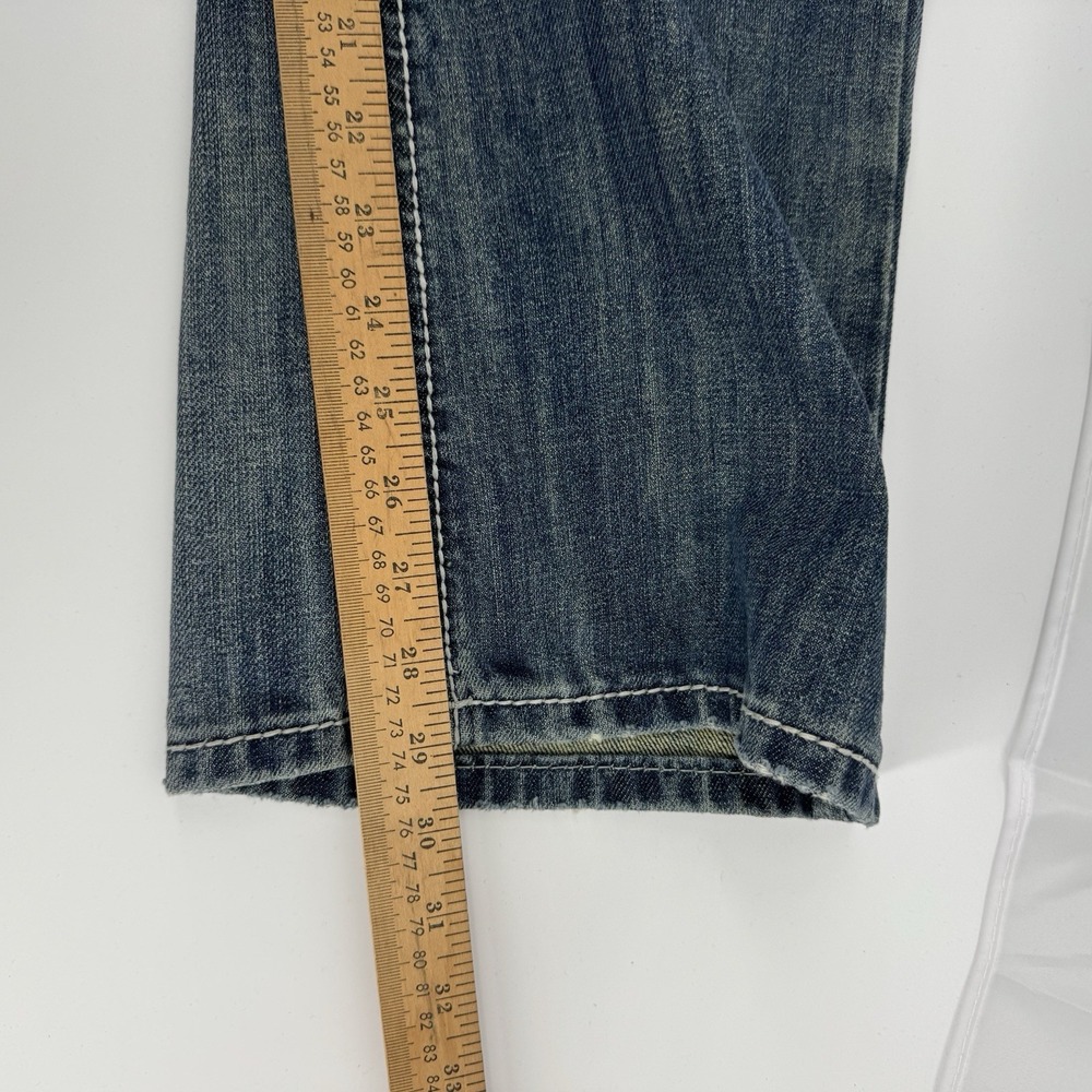 Rock & Roll Denim Jeans Mens 36x30 Blue Pistol Regular Fit Stackable Bootcut - Picture 16 of 16